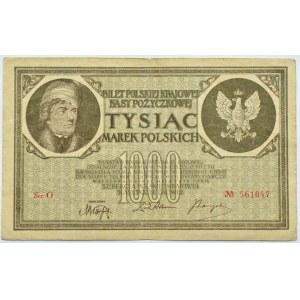 Polska, II RP, 1000 marek 1919, seria O, Warszawa