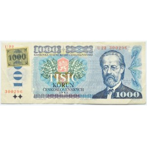 Czechosłowacja, 1000 koron 1985, seria U22, Praga