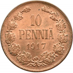 Finlandia/Rosja Radziecka, 10 pennia 1917, Helsinki, UNC