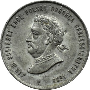 Polska, Medal Pamiątka Obchodów Oswobodzenia Wiednia 1883, syg. Pittner, Kraków