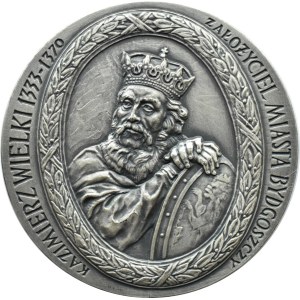 Polska, Medal 650-lecie lokowania Bydgoszczy, Kazimierz Wlk. 1333-1370