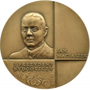Polska, Medal, Jan Maciaszek - Pierwszy prezydent Bydgoszczy - brąz