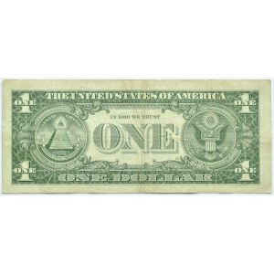 USA, 1 dolar 1957, seria P, niebieska pieczęć