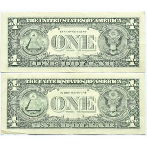 USA, lot 1 dolar 1999, seria z gwiazdką