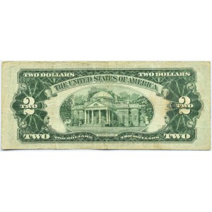 USA, 2 dolary 1928 F, seria D, czerwona pieczęć, rzadkie