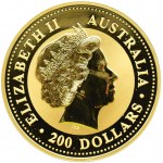 Australia, Kangur, 200 dolarów 2001 P, Perth, UNC