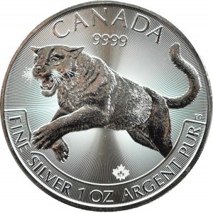 Kanada, Puma, 5 dolarów 2016, Ottawa, UNC