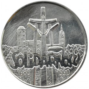 Polska, III RP, Solidarność (B), 100000 złotych 1990, typ C, Warszawa