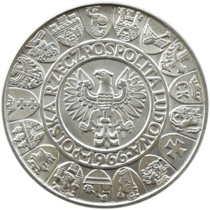 Polska, PRL, Mieszko i Dąbrówka, 100 złotych 1966, Warszawa, UNC