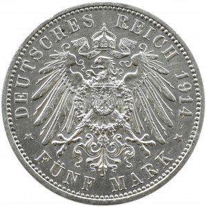 Niemcy, Prusy, Wilhelm II, 5 marek 1914 A, Berlin