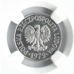 Polska, PRL, 20 groszy 1979, Warszawa, NGC MS64