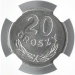 Polska, PRL, 20 groszy 1977, Warszawa, NGC MS66