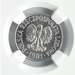 Polska, PRL, 20 groszy 1981, Warszawa, NGC MS65