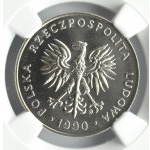 Polska, PRL, 20 złotych 1990, Warszawa, NGC MS65