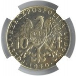 Polska, PRL, Byliśmy-Jesteśmy-Będziemy, 10 złotych 1970, Warszawa, NGC MS67