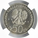 Polska, PRL, gen. Wł. Sikorski, 50 złotych 1981, Warszawa, NGC MS66