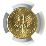 Polska, PRL, 10 złotych 1990, Warszawa, NGC MS66