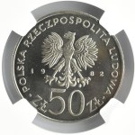 Polska, PRL, Bolesław Krzywousty, 50 złotych 1982, Warszawa, NGC MS66