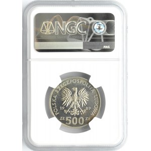 Polska, PRL, Wojna Obronna, 500 złotych 1989, Warszawa, NGC PF66 CAMEO