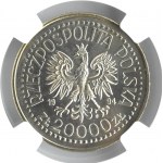 Polska, III RP, Związek Inwalidów RP, 20000 złotych 1994, Warszawa, NGC MS68