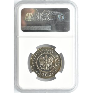 Polska, III RP, Zamek w Łańcucie, 20000 złotych 1993, NGC MS66