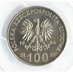 Polska, PRL, Jadwiga, 100 złotych 1988, Warszawa, PCGS MS67