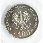 Polska, PRL, Kazimierz Wielki, 100 złotych 1987, Warszawa, PCGS MS67