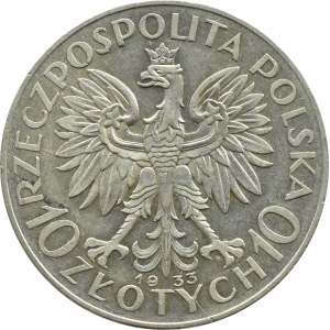 Polska, II RP, Głowa Kobiety, 10 złotych 1933, Warszawa