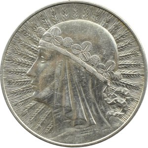 Polska, II RP, Głowa Kobiety, 10 złotych 1932, Warszawa