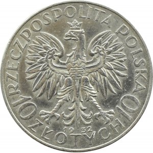 Polska, II RP, Głowa Kobiety, 10 złotych 1932, Warszawa