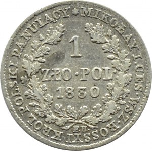 Mikołaj I, 1 złoty 1830 FH, Warszawa