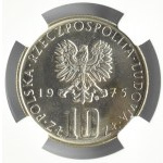 Polska, PRL, B. Prus, 10 złotych 1975, Warszawa, NGC MS65