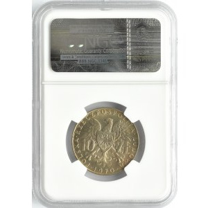 Polska, PRL, Byliśmy-Jesteśmy-Będziemy, 10 złotych 1970, Warszawa, NGC MS65