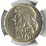 Polska, PRL, T. Kościuszko, 10 złotych 1966, Warszawa, NGC MS65