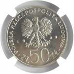 Polska, PRL, I. Łukasiewicz, 50 złotych 1983, Warszawa, NGC MS66