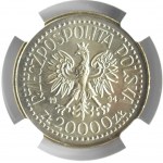 Polska, III RP, Budynek Mennicy, 20000 złotych 1994, Warszawa, NGC MS66