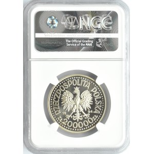 Polska, III RP, Zygmunt I Stary - popiersie, 200000 złotych 1994, Warszawa, NGC PF69 ULTRA CAMEO