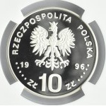 Polska, III RP, Zygmunt August - popiersie, 10 złotych 1996, Warszawa, NGC PF69 ULTRA CAMEO