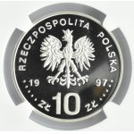 Polska, III RP, Stefan Batory - popiersie, 10 złotych 1997, Warszawa, NGC PF69 ULTRA CAMEO