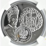 Polska, III RP, Półgrosz Władysława Jagiełły, 20 złotych 2015, Warszawa, NGC PF70 ULTRA CAMEO