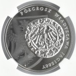 Polska, III RP, Półgrosz Władysława Jagiełły, 20 złotych 2015, Warszawa, NGC PF70 ULTRA CAMEO