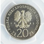 Polska, PRL, Cracovia-Barbakan, 20 złotych 1981, próba, Warszawa, PCGS SP68