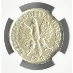 Polska, II RP, Kłosy, 1 złoty 1925, Londyn, NGC MS61