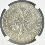 Polska, II RP, Głowa Kobiety, 10 złotych 1933, Warszawa, NGC AU55