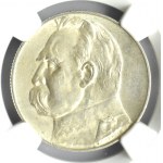 Polska, II RP, Józef Piłsudski, 5 złotych 1938, Warszawa, NGC MS62