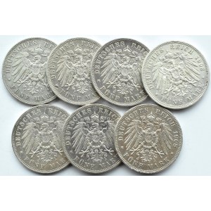 Niemcy, Prusy, Wilhelm II, lot 5 marek 1894-1908 A, Berlin