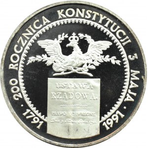 Polska, III RP, Rocznica Konstytucji 3-go maja, 200000 złotych 1991, Warszawa, UNC
