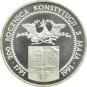 Polska, III RP, Rocznica Konstytucji 3-go maja, 200000 złotych 1991, Warszawa, UNC