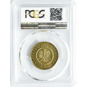 Polska, III RP, Pałac Potockich, 2 złote 1999, Warszawa, PCGS MS67