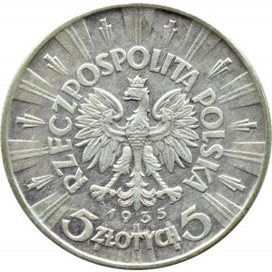 Polska, II RP, Józef Piłsudski, 5 złotych 1935, Warszawa